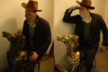 Galloping Horse & Cowboy