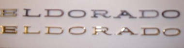Gold Plated Car Letters