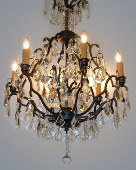 Crystal & Bronze Chandelier Restoration