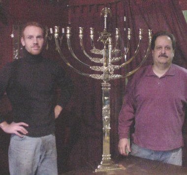 David & Marc with White House Menorah